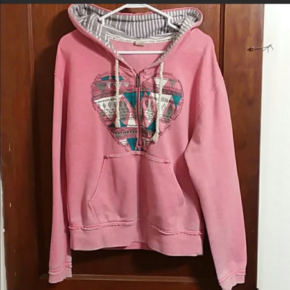 roxy pink hoodie